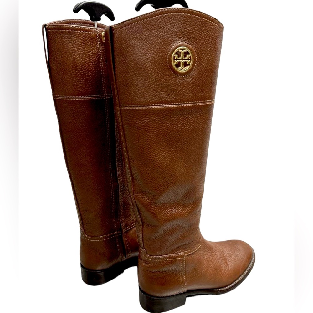 TORY BURCH BROWN RIDING BOOTS TALL LEATHER SIZE 7